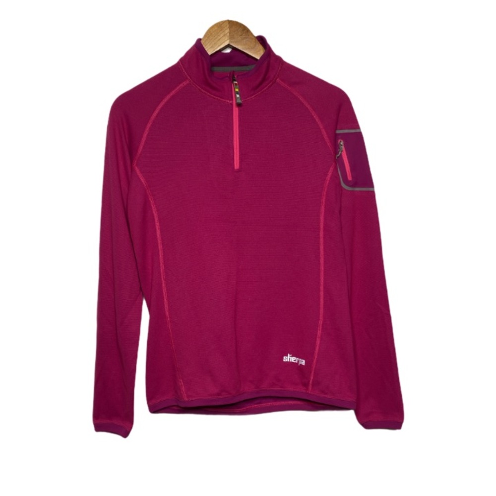 Sherpa Adventure Gear Pink Half Zip Pullover Sweater Medium